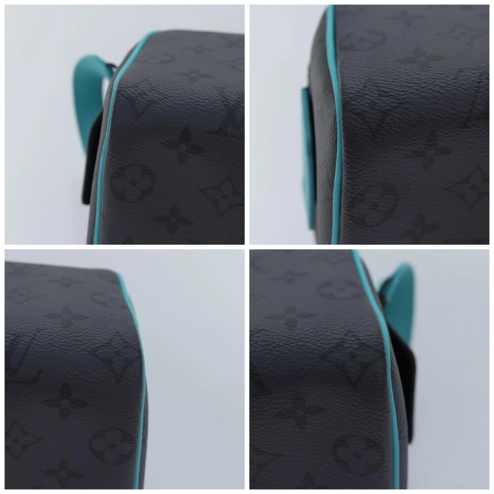 LOUIS VUITTON Monogram Eclipse Reverse Dopp Kit Bag Turquoise M11482 Auth 89... - Picture 16 of 16